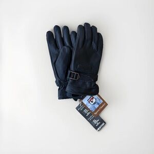 Hestra Black Rättvik Elk Leather Gloves 3176HK-10 Men's New With Tags 9